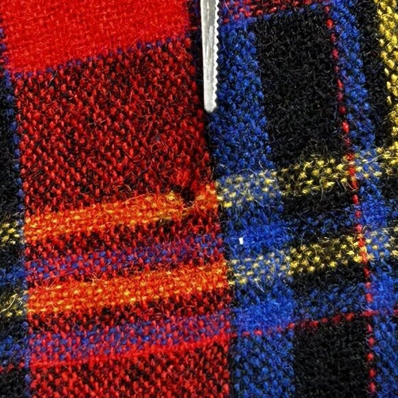 Vintage St. John's Bay Shirt Jacket Mens M Red Tartan Plaid Wool Lined CPO 90s - Picture 9 of 14